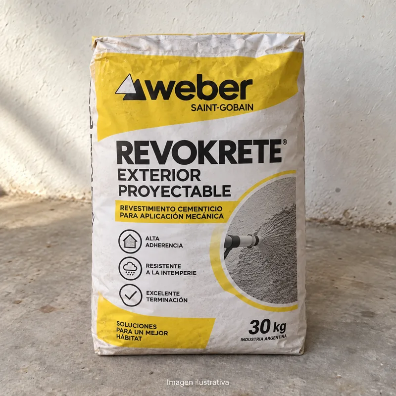 Revokrete Exterior Proyectable X 30 Kg