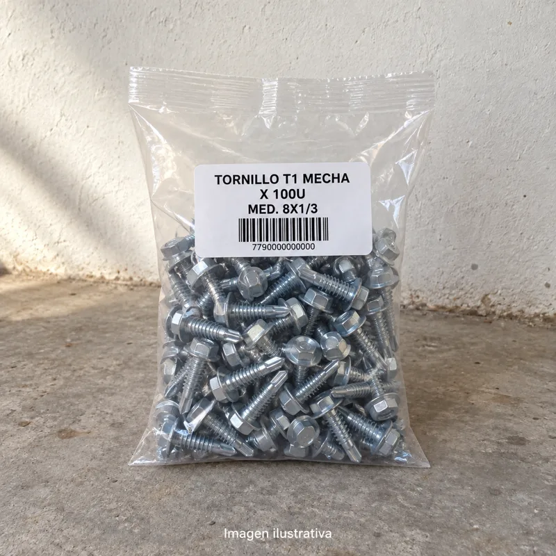 Tornillo T1 Mecha X 100U Med. 8X1/3