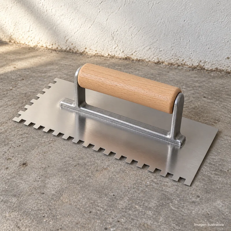 Llana Dentada Albañil 6X6