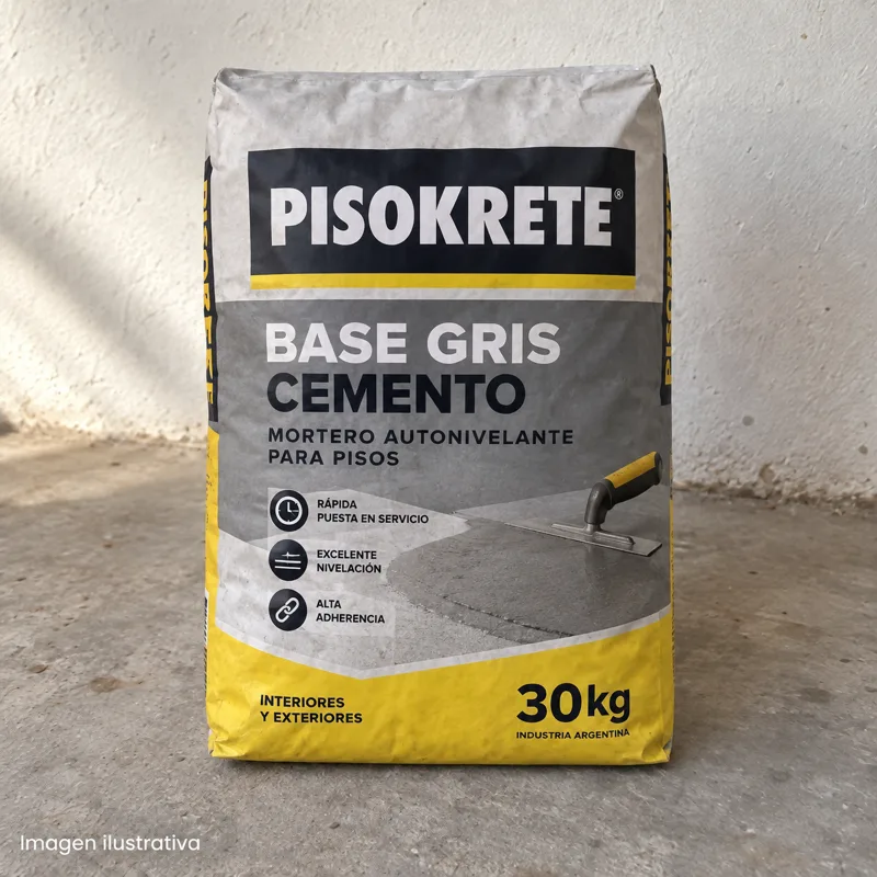 Pisokrete Base Gris Cemento X 30Kg